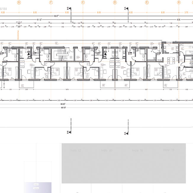 Fischer Planen und Bauen - Wohnanlage Hilpoltstein, Plan vom 2. Obergeschoss