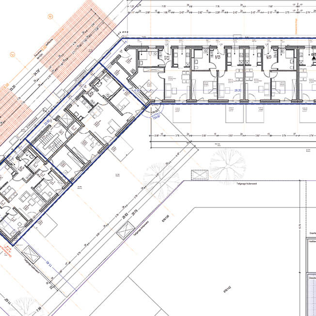 Fischer Planen und Bauen - Wohnanlage Hilpoltstein, Plan vom Erdgeschoss