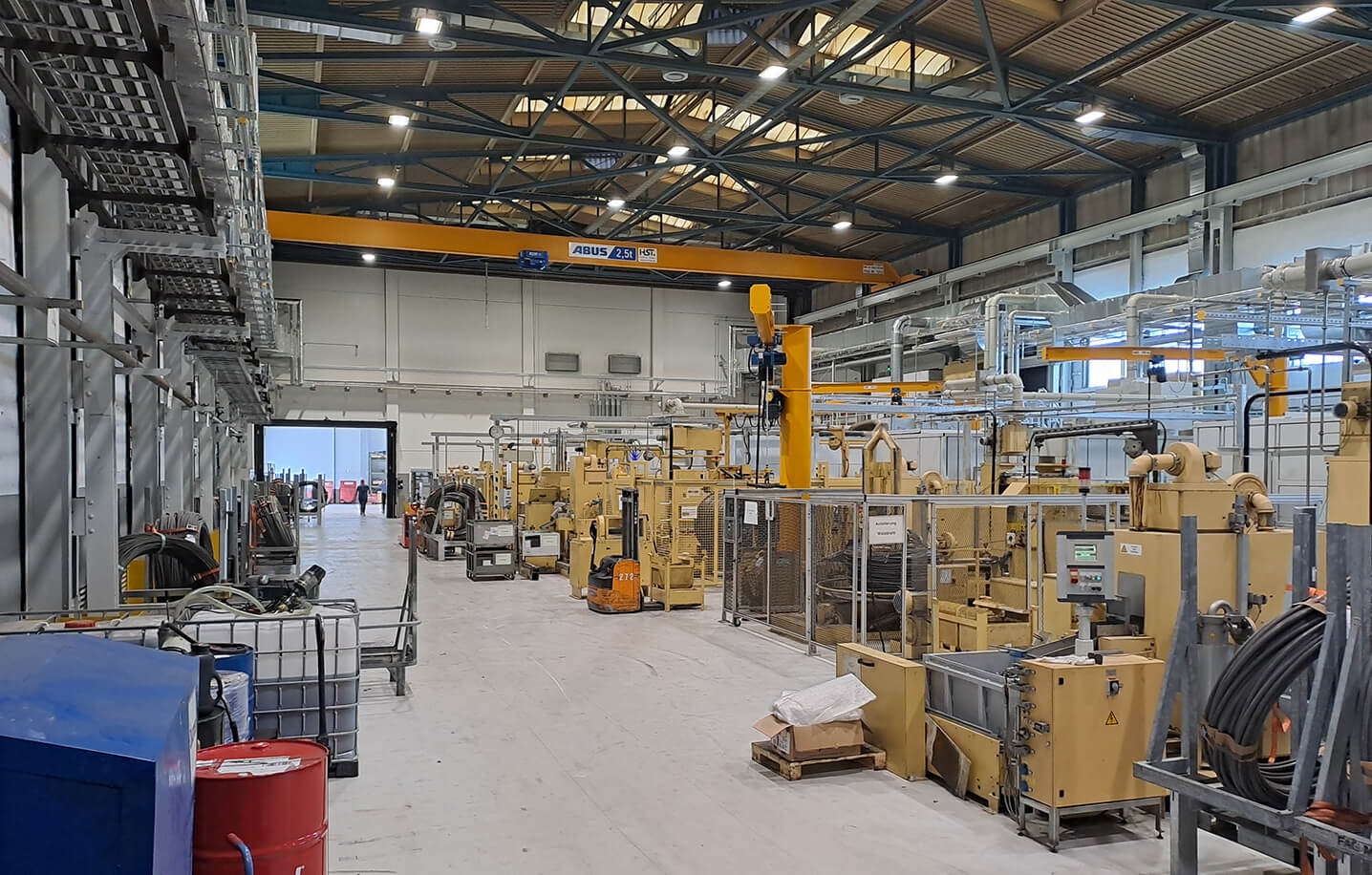 Blick in die Industriehalle.