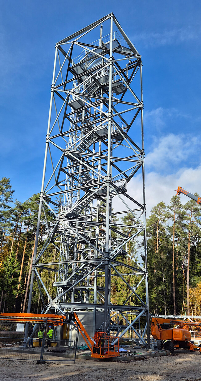 Stahlgittermast Wetterradar Deutscher Wetterdienst
